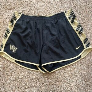 Nike Wake Forest University Black and Gold Shorts